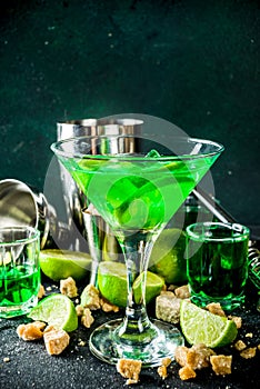 Absinth and vodka martini photo