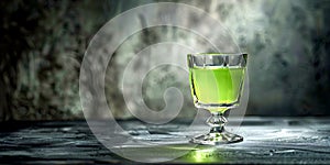 Absinthe in a glass