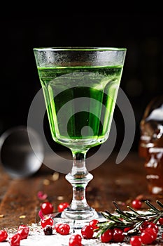 Absinthe in a glass