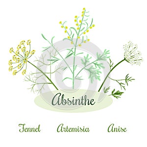 Absinthe herbs ingredients