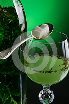 Absinthe with sugar