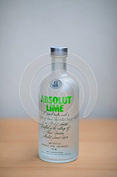 Absolut Lime Vodka.