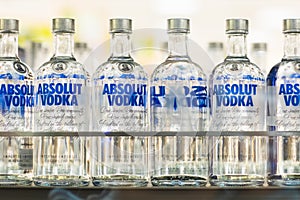 Absolut Vodka being sold in liquor store in Ontario