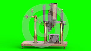 absolute electrometer with green background