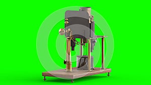 absolute electrometer with green background