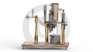 absolute electrometer with white background