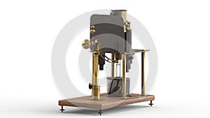 absolute electrometer with white background