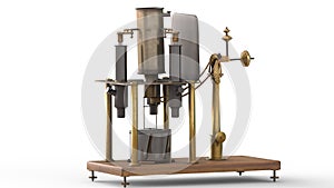 absolute electrometer with white background