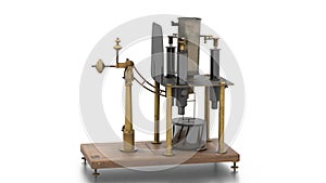 the absolute electrometer on white background