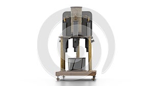 the absolute electrometer on white background