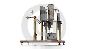 the absolute electrometer on white background