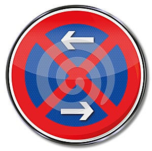 Absolutely prohibited and no-parking zone