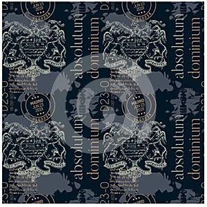 Absolutum dominium vintage pattern