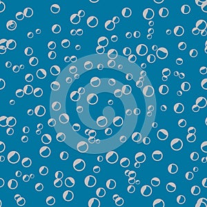 Absract Flat water Bubbles Seamless pattern.