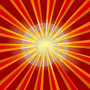 Absract sun burst vector photo