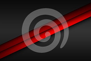 Abstact red line vector background. Overlap layers on black background