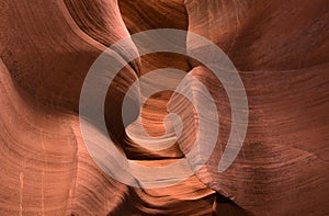 Abstact shapes of Antelope Canyon, Arizona, USA