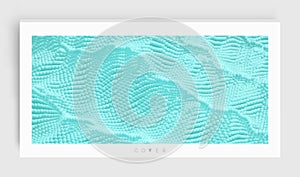 Abstact texture. Background with dynamic particles. 3d vector Illustration