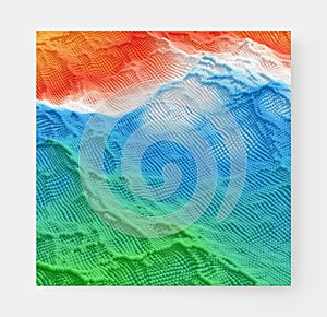 Abstact texture. Background with dynamic particles. 3d vector Illustration