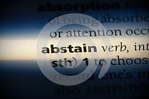 Abstain