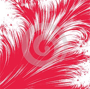 Abstarct red feather background