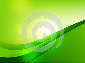 Abstra background green curve and layed element vector illustration 004