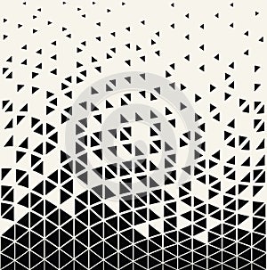 Abstracet geometric halftone triangle trippy seamless pattern