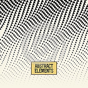 Abstracet geometric halftone triangle trippy seamless pattern