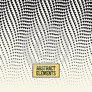 Abstracet geometric halftone triangle trippy seamless pattern