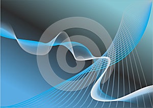 blue waves abstract background