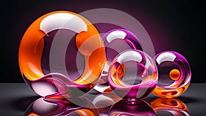 Abstrack gloosy background, fluid transparent