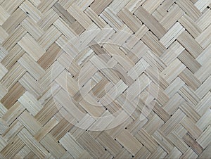 Abstrack pattern texture background of woven bamboo photo