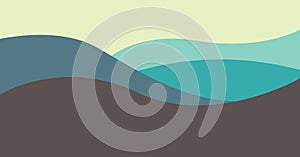 Abstrack shape background vector with flat color