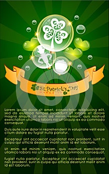Abstrackt of St. Patrick`s Day Background photo