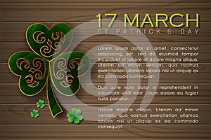 Abstrackt of St.Patrick `s Day, Card or Banner