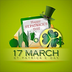Abstrackt of St.Patrick `s Day, Card or Banner