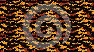 Abstract 2D Halloween Bats Pattern Background Illustration Seamless Tile