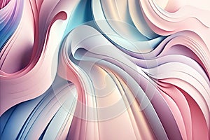 Abstract, 3-D illusion, pastel colors, background