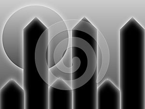 Abstract 3D background blac and white arrow shapes for cover or templates