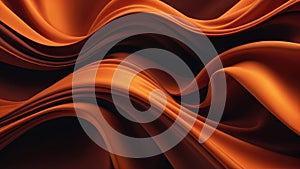 Abstract 3D background resembling an aurora, swirls of dark orange resembling silk in appearance, hinting at business technology i