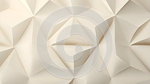 Abstract 3D Background of triangular Shapes in ivory Colors. Modern Wallpaper of geometric Patterns