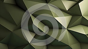 Abstract 3D Background of triangular Shapes in khaki Colors. Modern Wallpaper of geometric Patterns