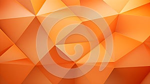 Abstract 3D Background of triangular Shapes in light orange Colors. Modern Wallpaper of geometric Patterns