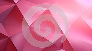 Abstract 3D Background of triangular Shapes in pink Colors. Modern Wallpaper of geometric Patterns