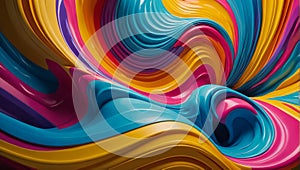 Abstract 3D background, waves colors shape texture beautiful