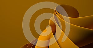 Abstract 3d background wavy shape 3d rendering illustration