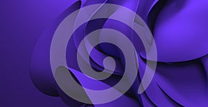 Abstract 3d background wavy shape 3d rendering illustration