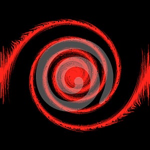 Abstract 3d black and red background
