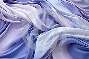 Abstract 3D blue Liquid or Fabric Wave Background
