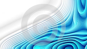 Abstract 3d Blue and White Curved Lines Ripple background